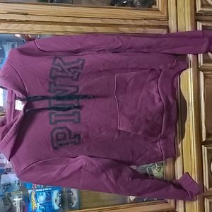 Large Dark purple Pink Hoodie